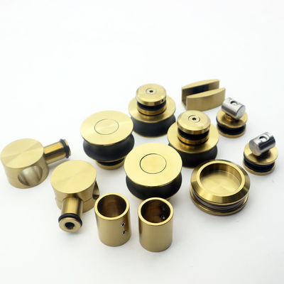 Buen precio 70mm Gran Rueda 8-12mm Puertas corredizas de vidrio sin marco Kit exterior para la sala de ducha en línea