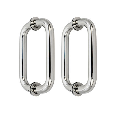 Buen precio Acero inoxidable doble lado de vidrio tira de la puerta de la ducha mango actualizar el estilo de su puerta en línea