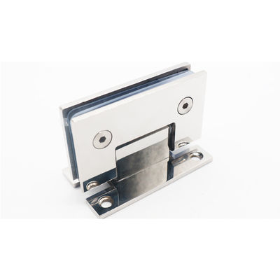 Buen precio 304 de acero inoxidable de vidrio a la pared de la maquinaria de la ducha bisagra de plata de revestimiento de la pared de montaje en línea
