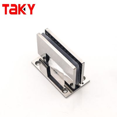 espesor de vidrio de hotel 8-12 mm columna de ducha montada en la pared con ajuste de 90 grados