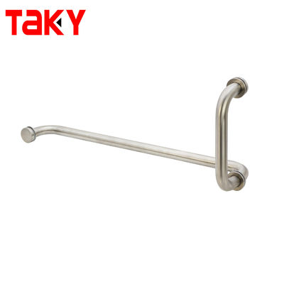 Buen precio Hotel Plata Cubierta de ducha Sala de cristal Puerta de espalda a espalda Toallita Bar Puja de la manija en línea