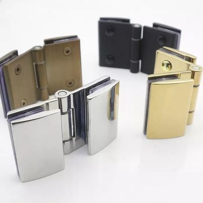 Buen precio Cuadro sin marco de la bisagra de la ducha en acero inoxidable para la puerta de cristal negro mancha polaco en línea