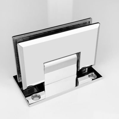90 grados de pared a vidrio de la pantalla de la ducha de la cubierta de diseño moderno con bisagras de la puerta giratoria