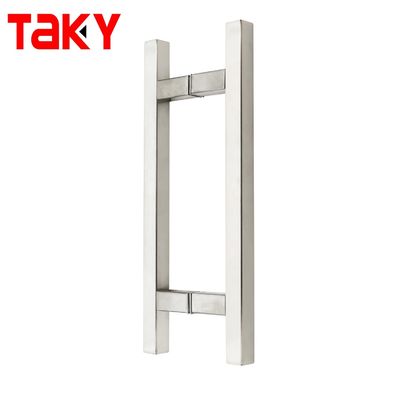 Buen precio Diseño moderno estilo de acero inoxidable ducha corredera puerta de vidrio manijas de tira para el hospital en línea