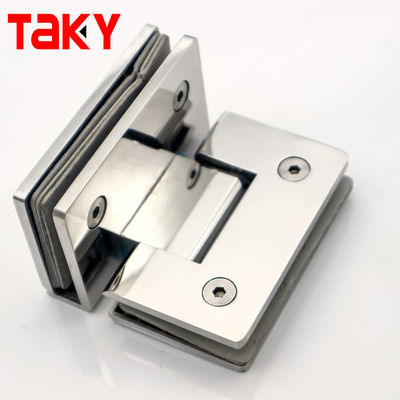 Buen precio Hotel de plata 90 grados de bronce ducha baño bisagras de puerta de vidrio con alta capacidad de carga en línea