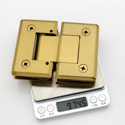 Buen precio Diseño moderno 180 grados de latón o acero inoxidable de vidrio Hardware Baño Puerta Ducha Elevación de bisagra en línea