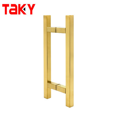 Buen precio Gold Main Door Pull Handles Stainless Steel Glass Door Handle Shower Room Door Sliding Door Handle en línea