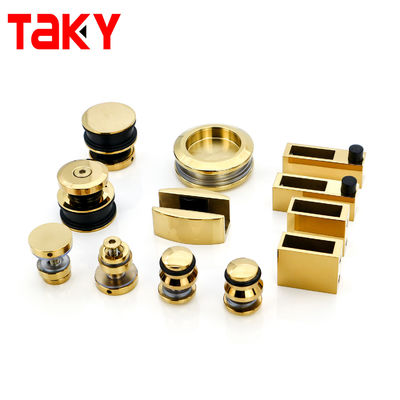 Buen precio Puertas correderas de cristal sin marco de acero inoxidable Kit de puertas correderas de cristal de ducha en línea