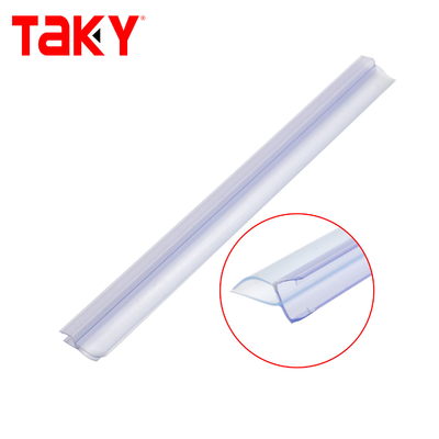 Tira de sellado para puerta de ducha de PVC transparente de 10MM, impermeable