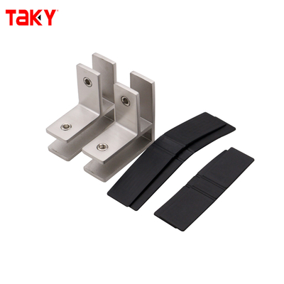 Abrazadera para puerta de vidrio de acero inoxidable 316 para vidrio templado de 8-12 mm