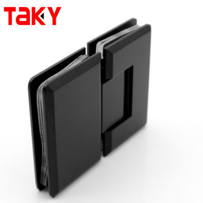 Buen precio Puerta de ducha negra de 180 grados, bisagra de vidrio a vidrio, bisagra de ducha para baño para vidrio de 8-12 mm en línea