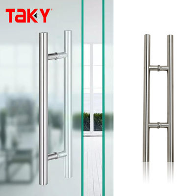Buen precio High Quality Glass Door Hardware 304 Stainless Steel Custom Push Pull Handle en línea