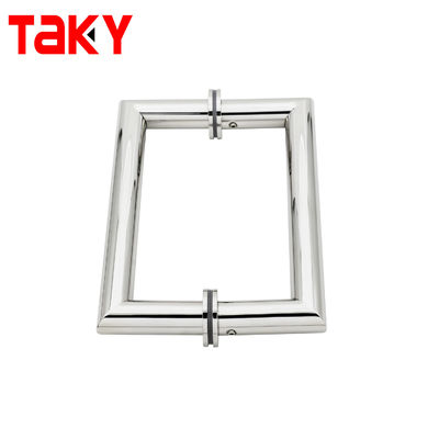 SS304 Portón de puerta de cristal de acero inoxidable con 203*203*19*1.0mm Tamaño y diseño moderno para ducha y baño