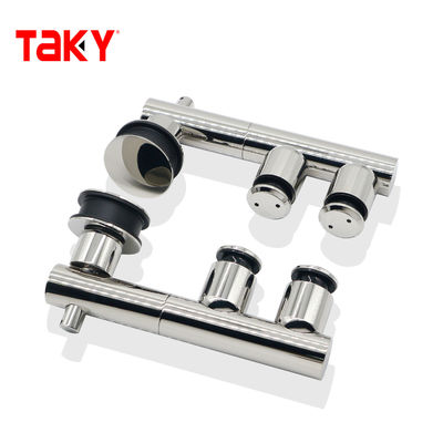 El rodillo deslizante colgante móvil de vidrio sin marco rueda las colocaciones deslizantes de vidrio del hardware