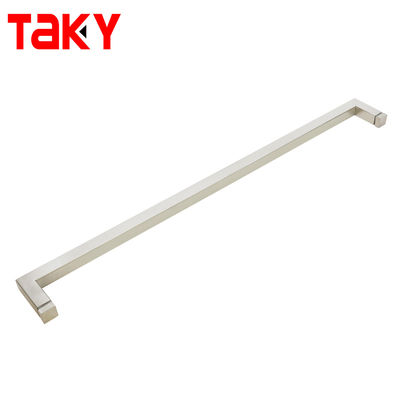 Buen precio Stainless Steel Shower Room Door Pull Handle Back to Back Towel bar Sliding Glass Door Handle en línea