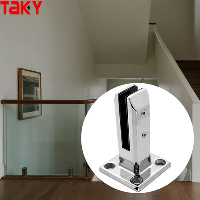 Abrazadera de barandilla de vidrio sin marco de acero inoxidable 316 para vidrio de 8-12 mm de espesor