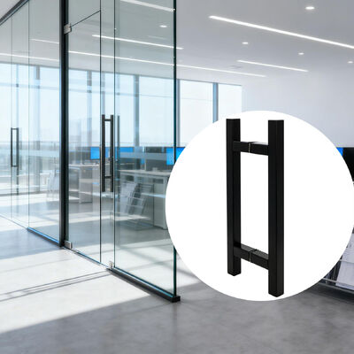 Buen precio Manija de puerta de vaivén de acero inoxidable, diseño moderno de calidad comercial en forma de H para hotel en línea