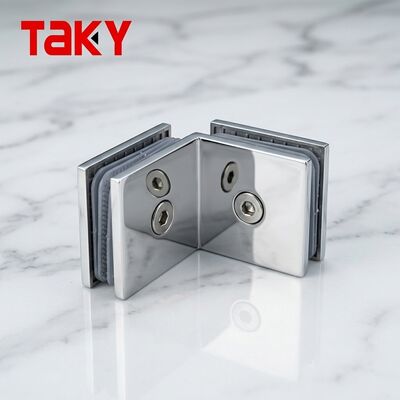 Accesorios de barandilla, soporte, abrazadera de espiga, abrazadera para valla de vidrio, montaje de abrazadera para puerta de vidrio de baño