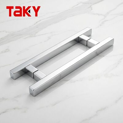 Tiradores de puerta de cristal modificados para requisitos particulares modernos del cuarto de baño del acero inoxidable del moho 304 del color del tamaño