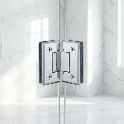 Bisagra de puerta de cristal moderna del sitio de ducha del cuarto de baño del acero inoxidable de 180 grados del fabricante