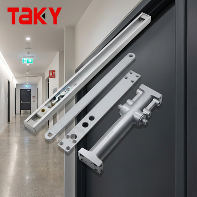 Buen precio Cierrapuertas de arriba oculto de aleación de aluminio Cierrapuertas hidráulico ajustable de 180 grados en línea