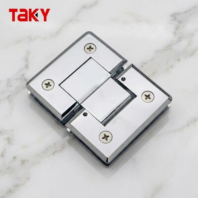 Buen precio Hotel moderno adaptable del cuarto de baño bisagra sin marco de la puerta de cristal de la ducha de 180 grados en línea