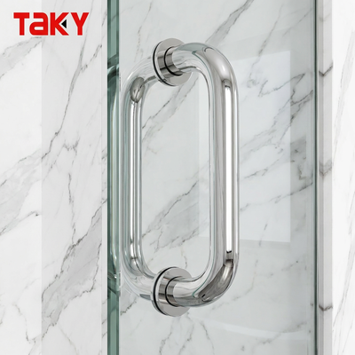 Buen precio Manija de cristal de la ducha de los tiradores de puerta del cuarto de baño del acero inoxidable del estilo 304 del hotel en línea
