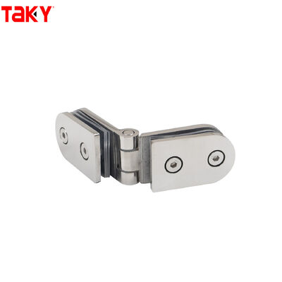 Buen precio Hardware de baño moderno Bisagra de vidrio Ducha Acero inoxidable 180 Bisagra de puerta de vidrio de apertura en línea