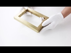 TK-H001 manija de puerta de vidrio dorada